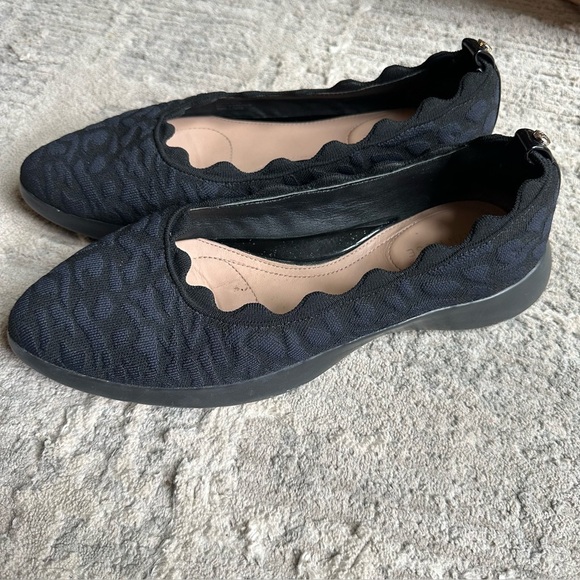 Taryn Rose Dasha‎ Navy Blue Animal-print Slip-on Loafers Women's Size
10 EUC - Picture 3 of 9